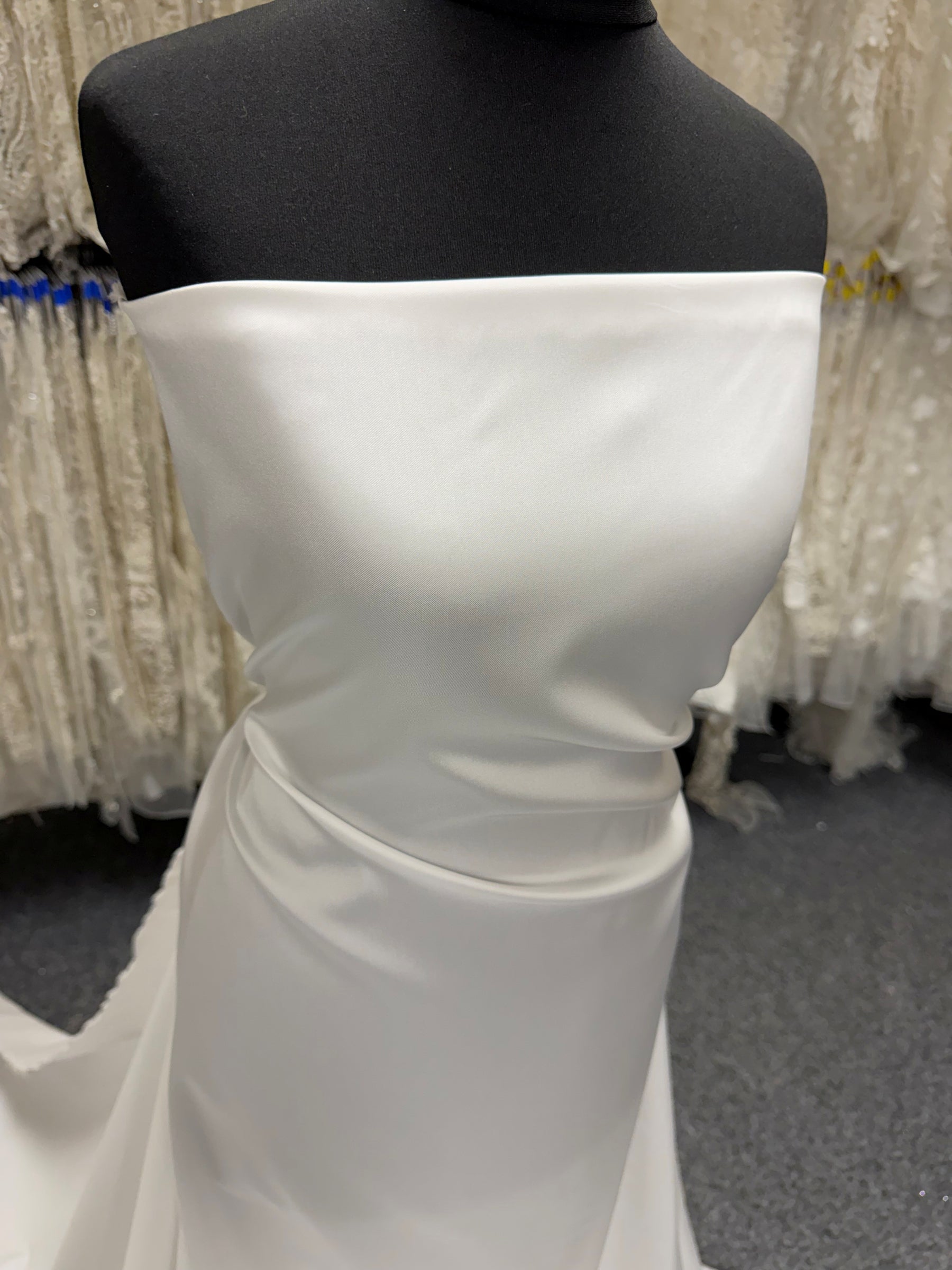 Pale Ivory Polyester Soft Mikado - PH4001
