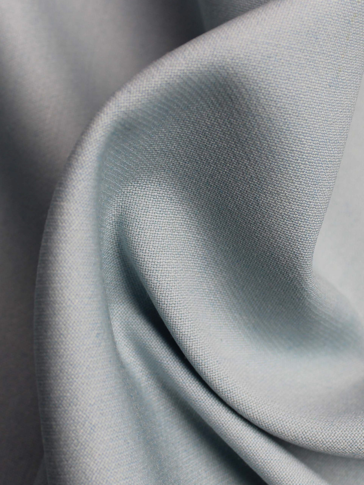 Duck Egg Blue Stretch Italian Wool Crepe - PH4002