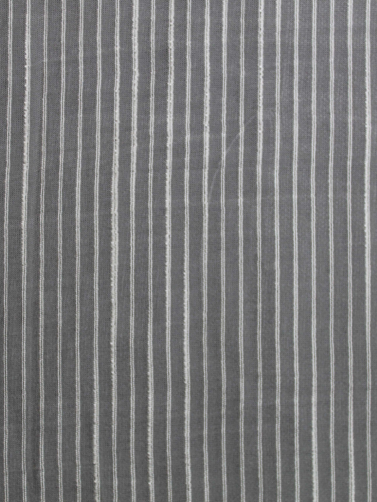 Ivory Self Coloured Striped Voile - PH5002