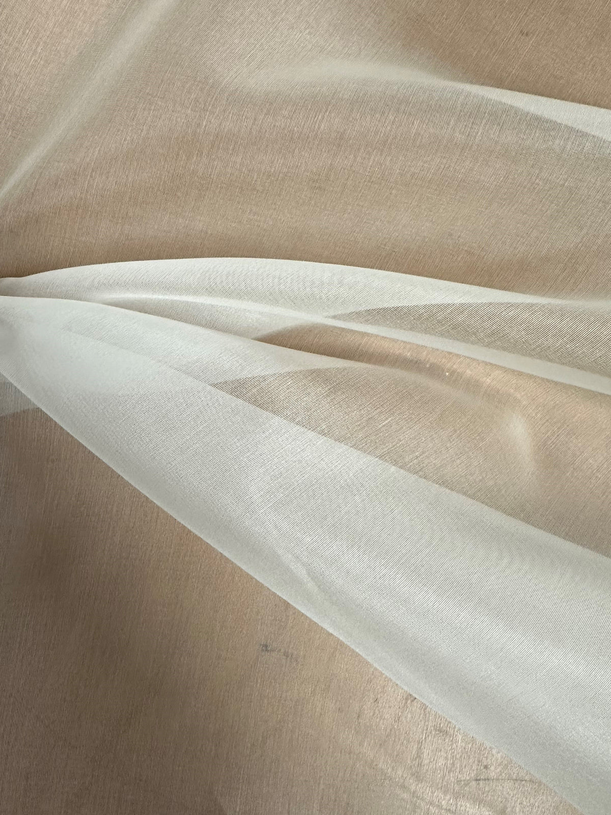 Pale Ivory Silk Organza - P769