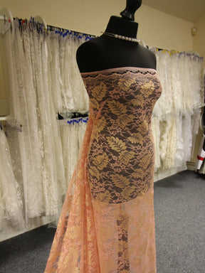 Peach Raschel Lace - Wren