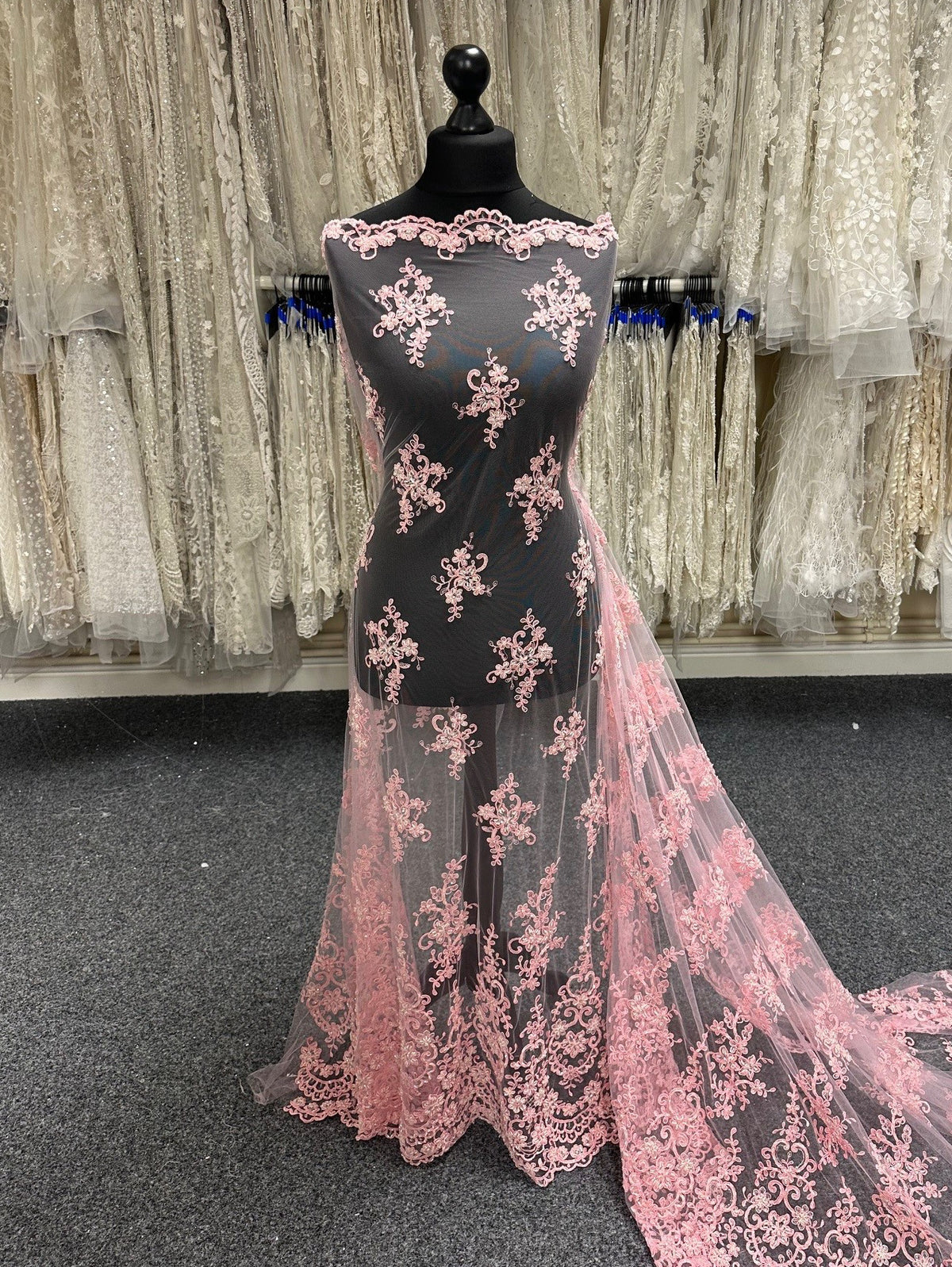 Peony Pink Lace - Alexandra