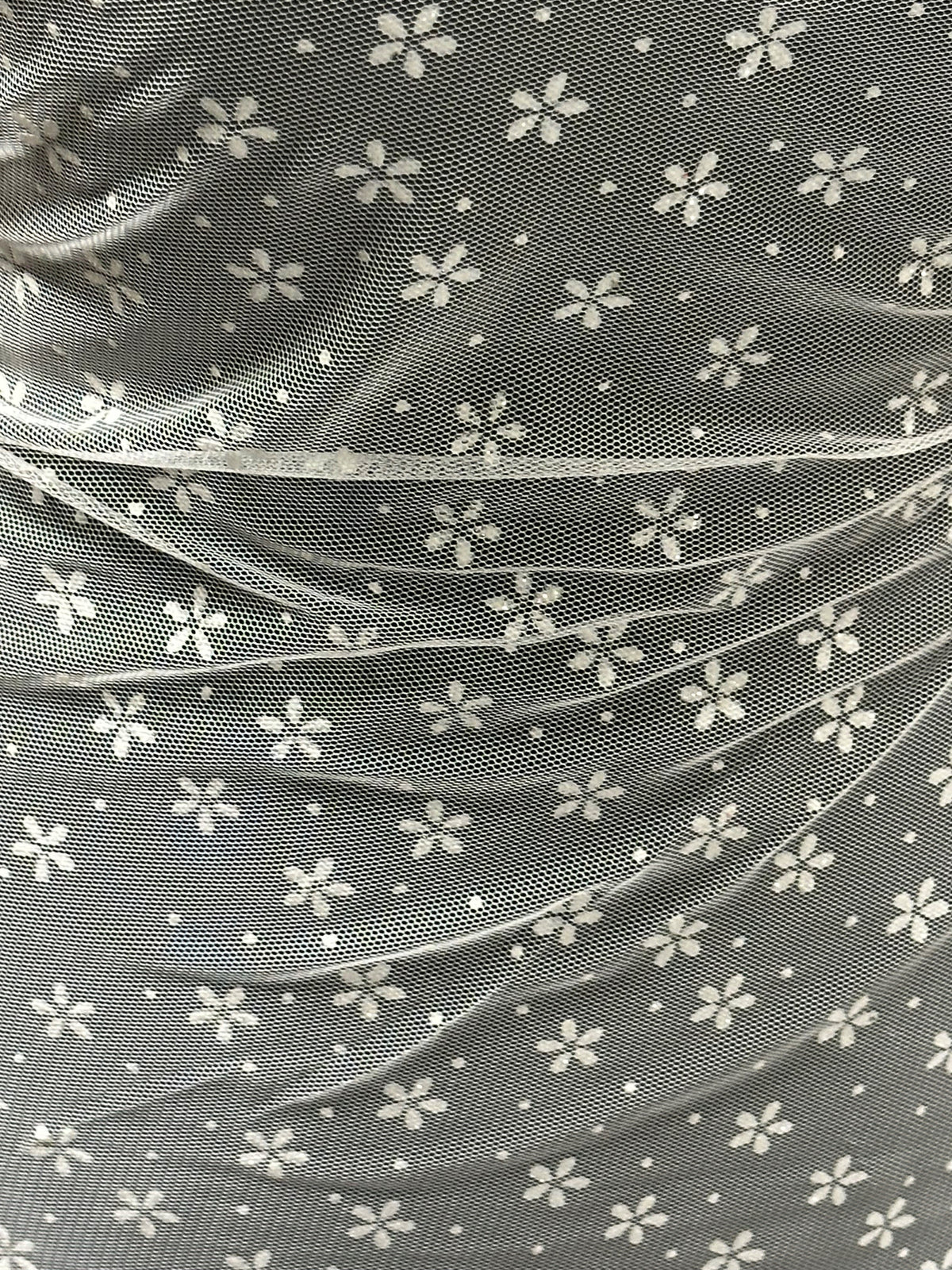 Glitter Flower on Tulle - Petal (CF)
