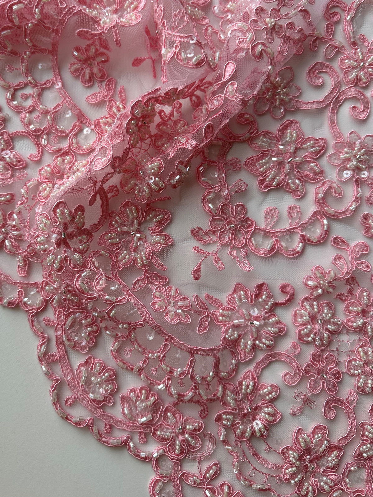 Peony Pink Lace - Alexandra