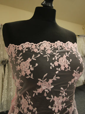 Pink Corded Lace - Geraldine