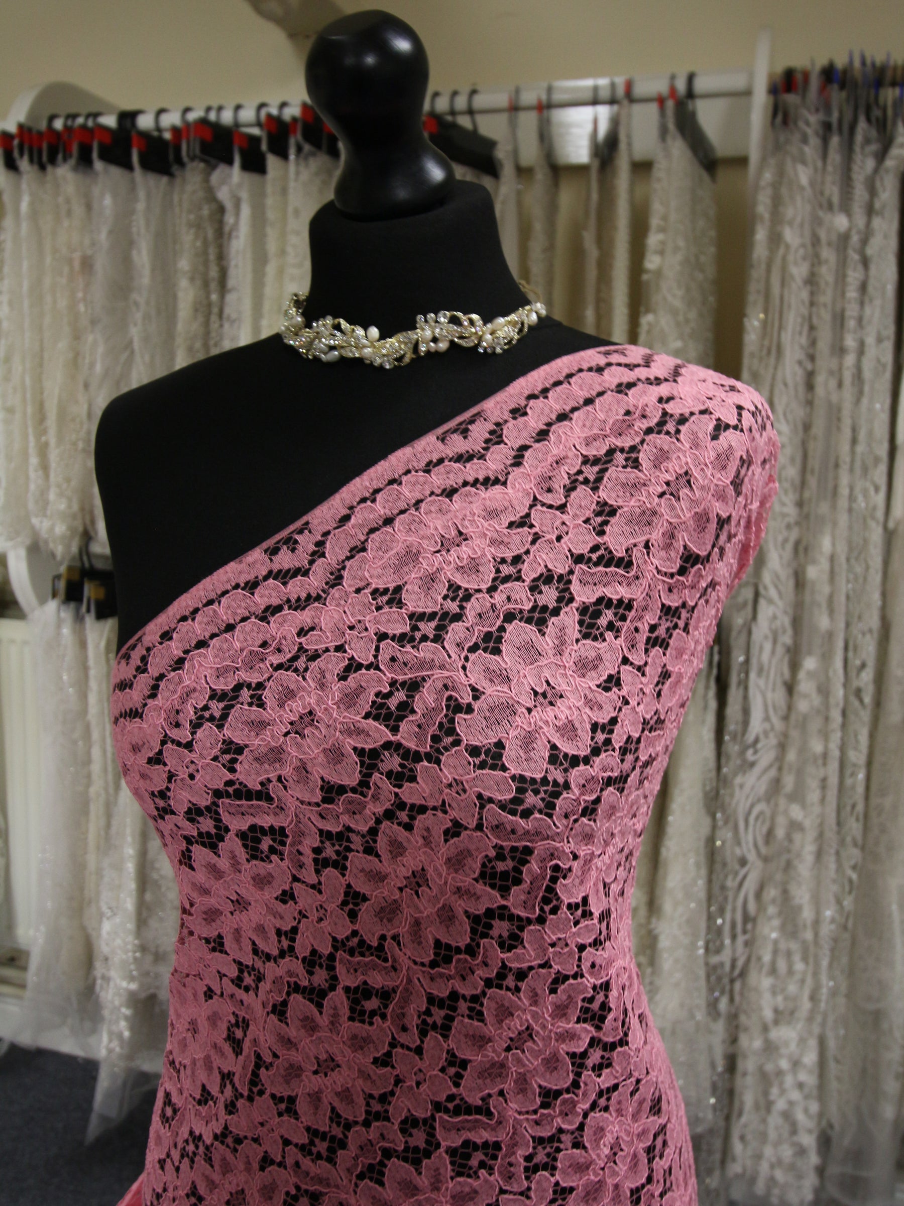 Pink Corded Lace - Shannon