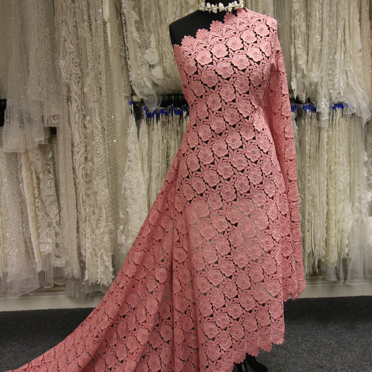Pink Guipure Lace - Tommi