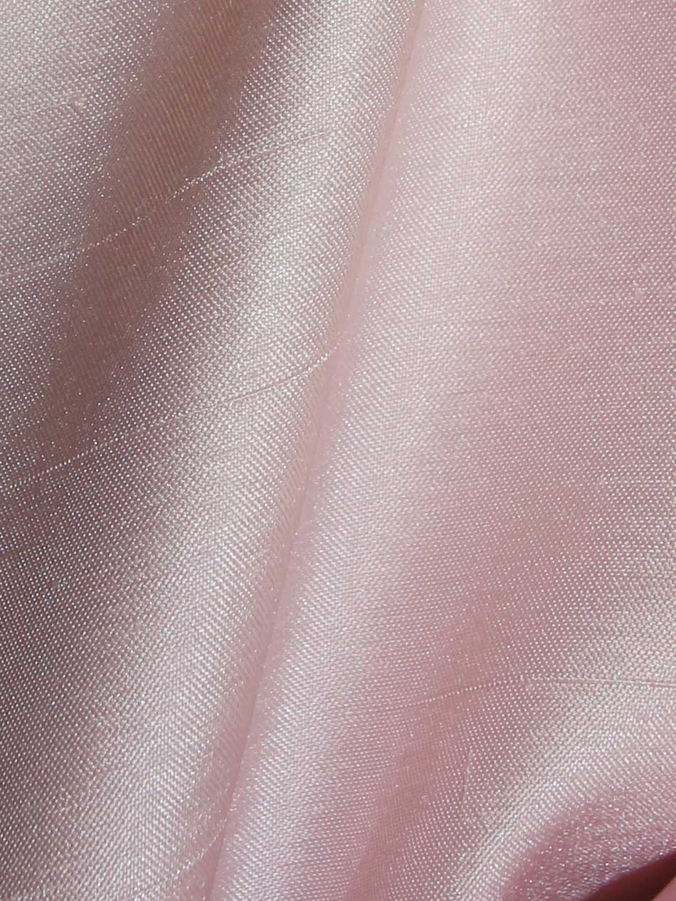 Pink Polyester Satin Backed Dupion - Clarity
