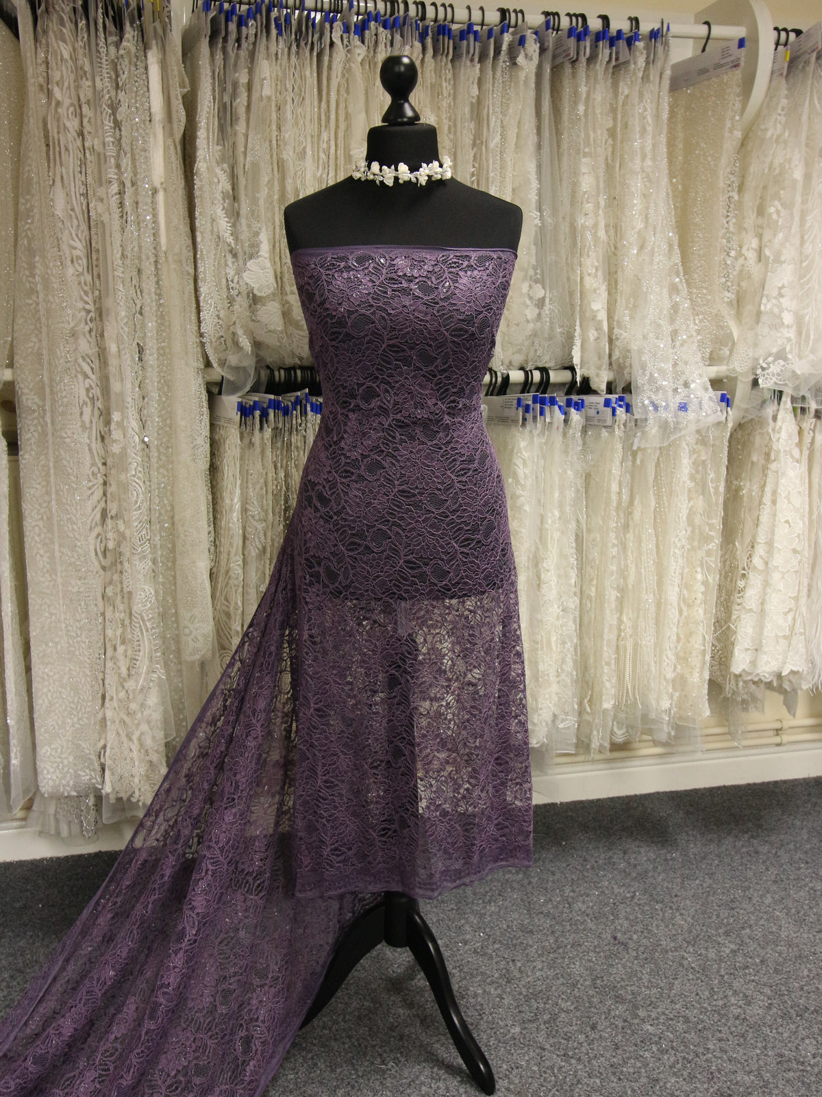 Purple Raschel Lace - Ezra