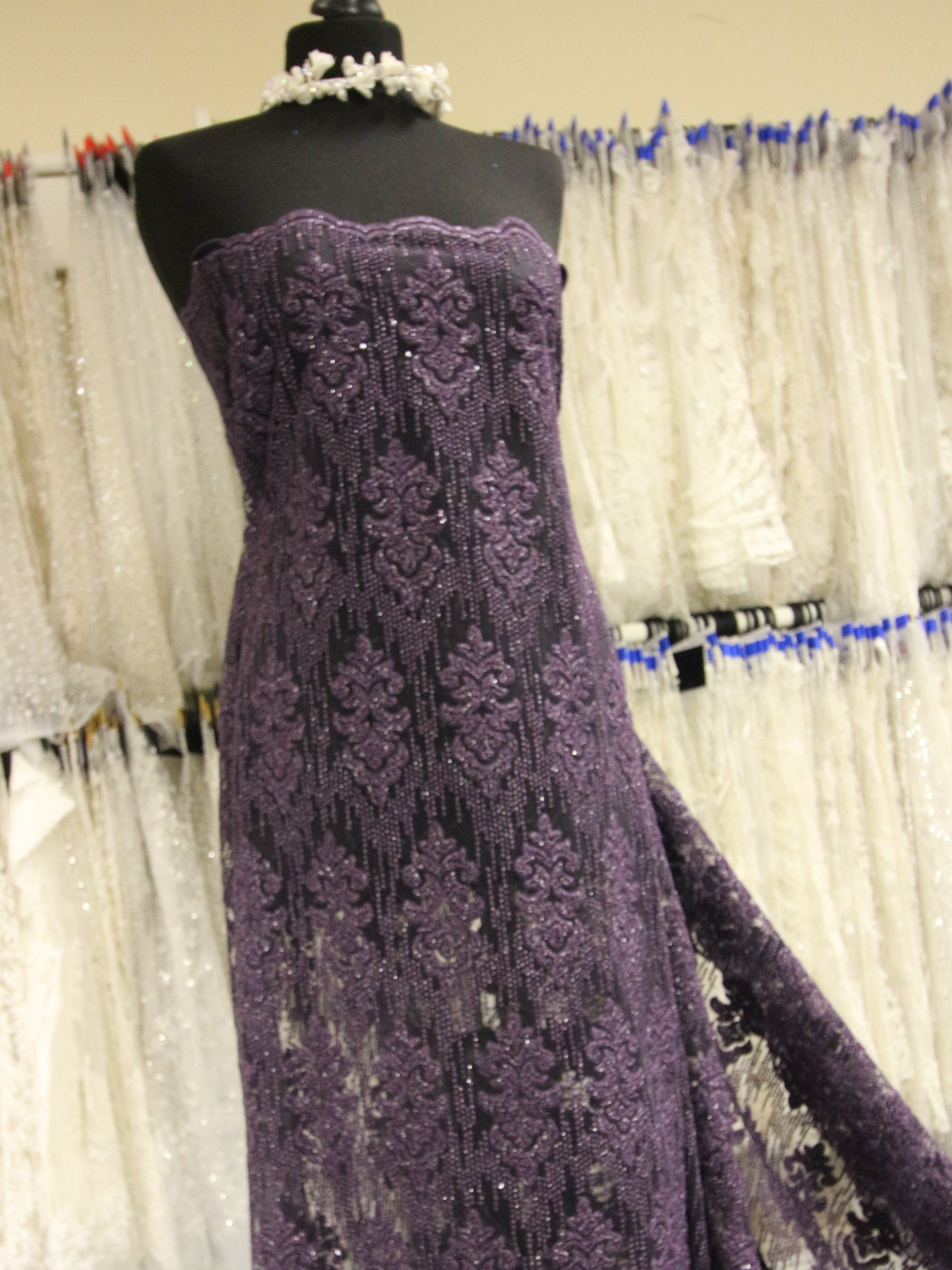 Purple Embroidered Lace – Mara