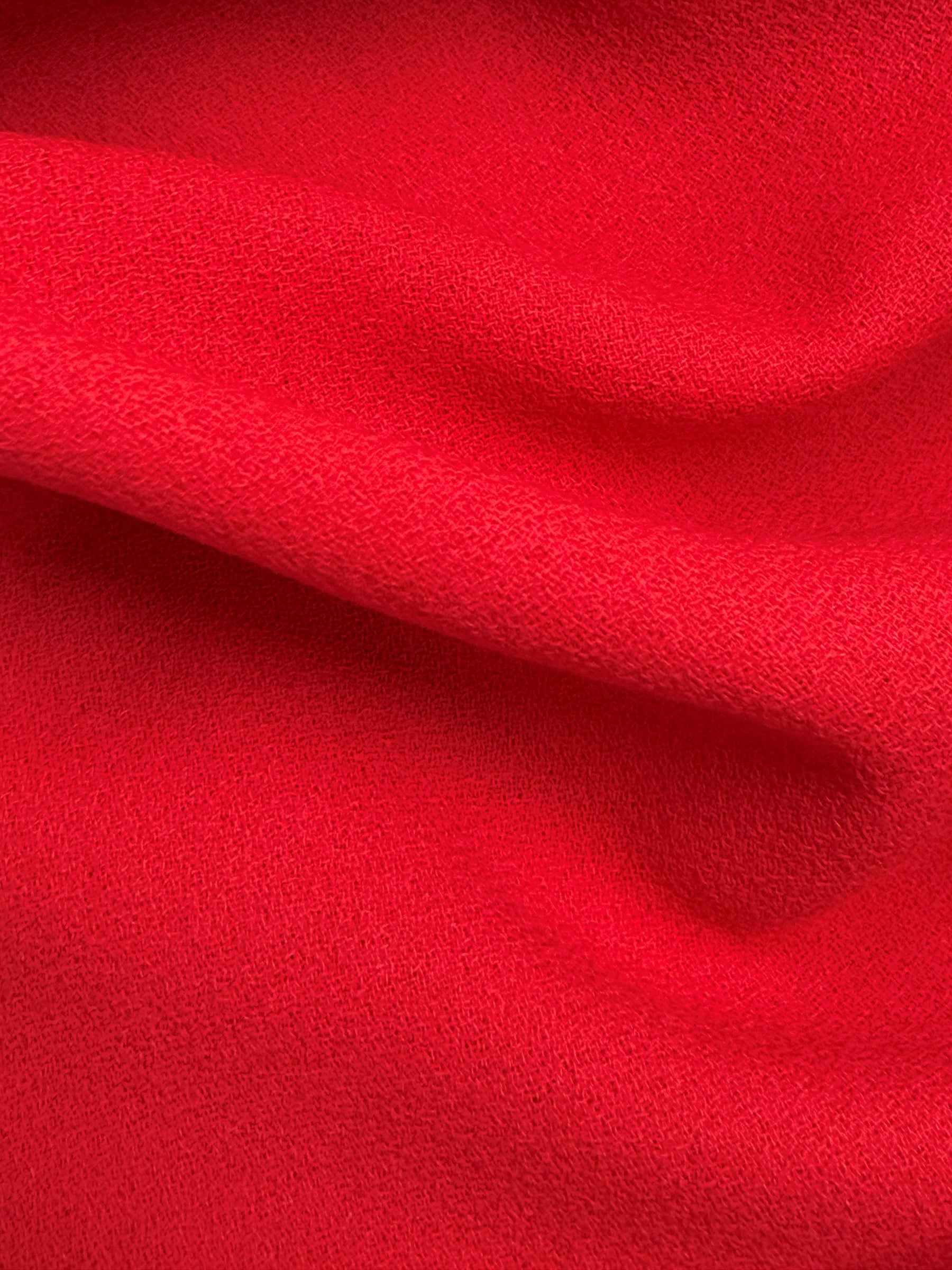 Red Italian Wool Crepe - P640