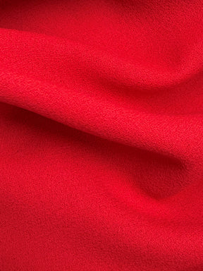 Red Italian Wool Crepe - P640