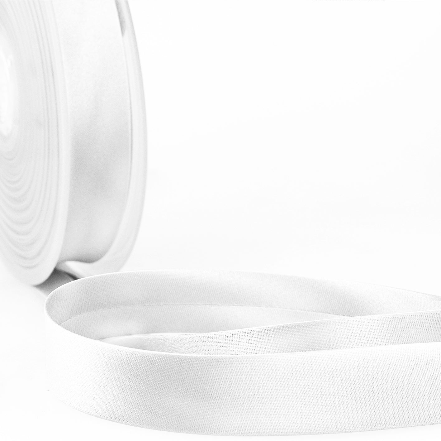 White Satin Bias Binding - RK1020