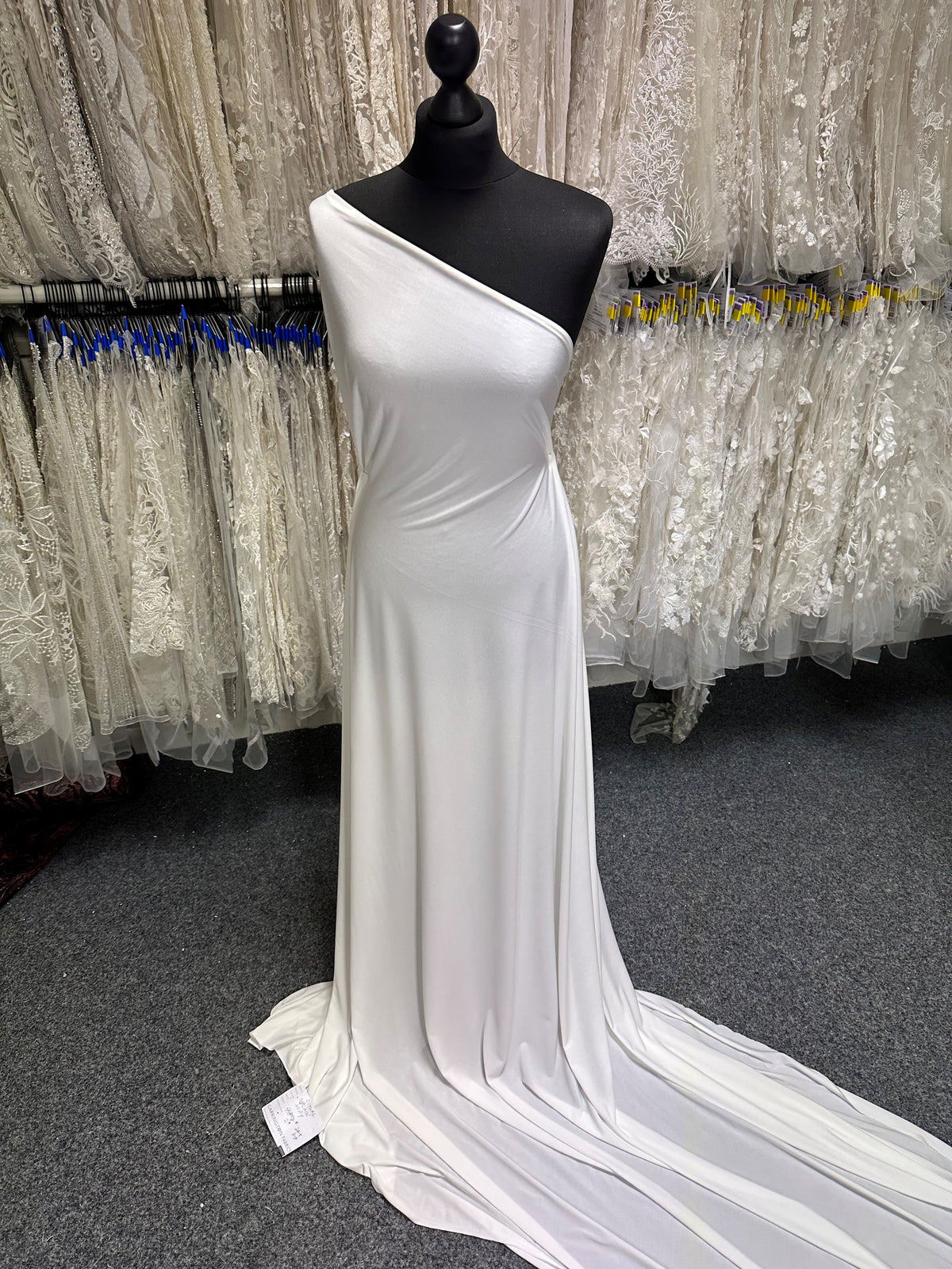 Ivory Polyester Stretch Jersey - Radical