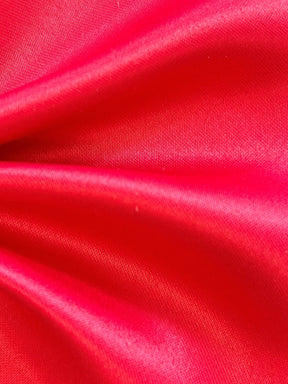 Raspberry Polyester Satin - Majestic