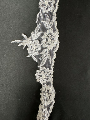 White Beaded Lace Trim - Roxanne T 707 (CF)