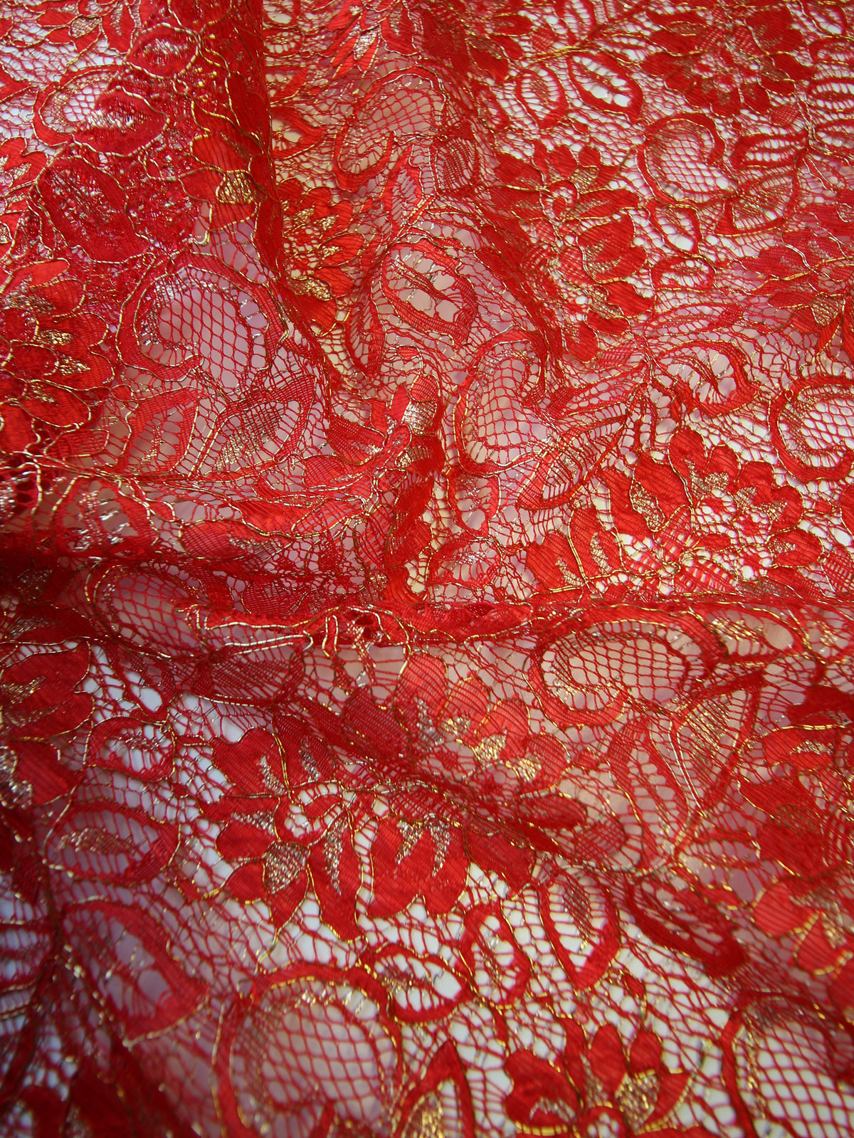 Red Raschel Lace - Kris