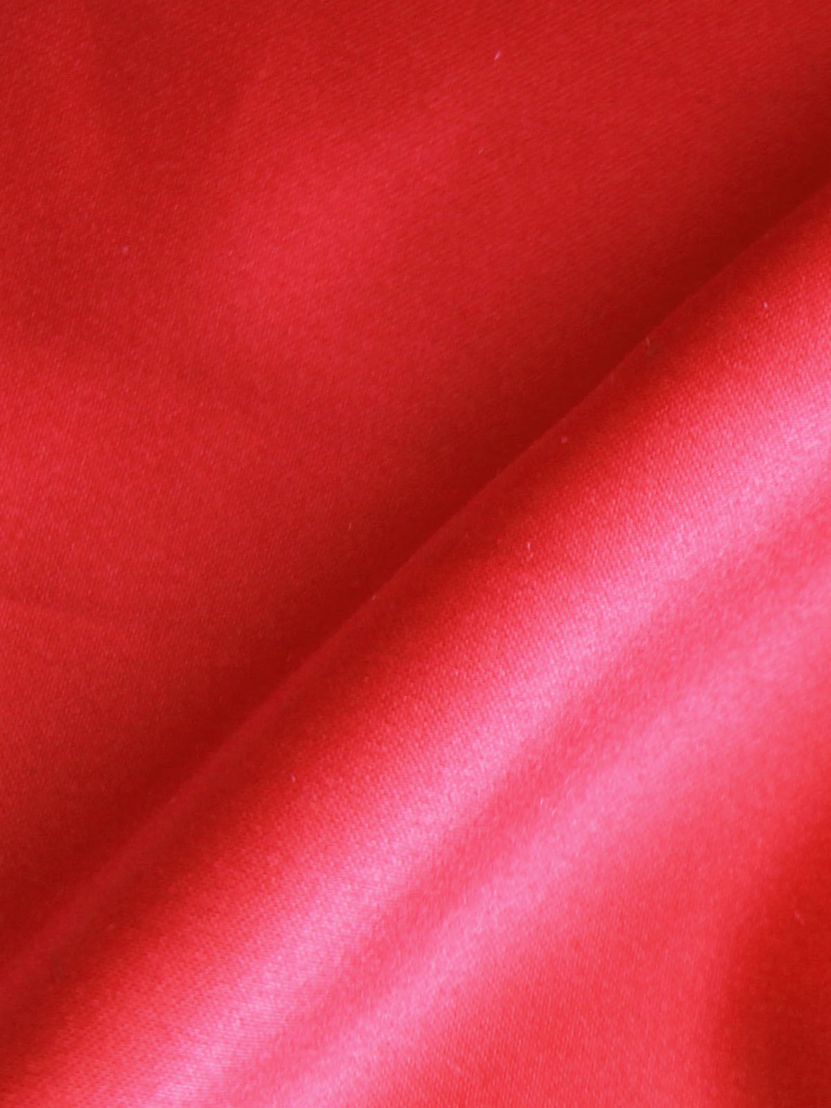 Red Polyester Satin - Ascot