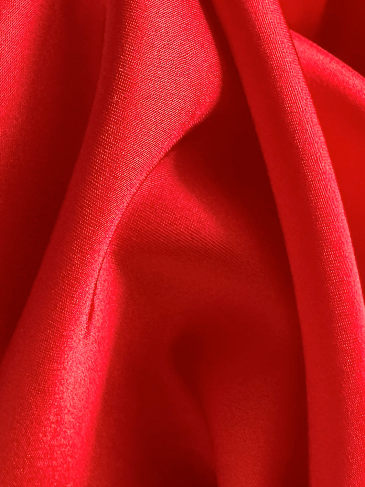 Red Polyester Satin - Hubris