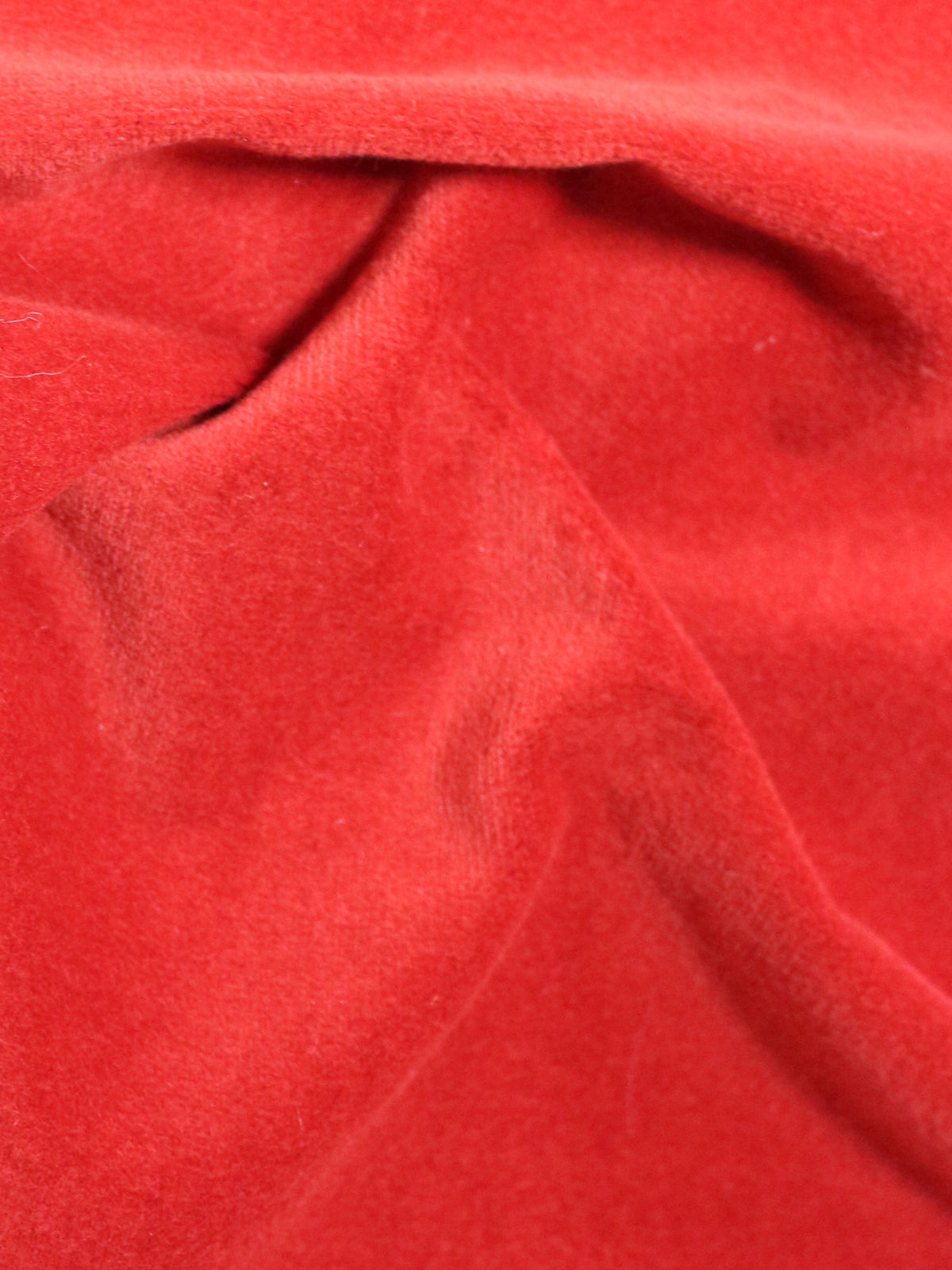 Red Cotton Velvet - Emperor