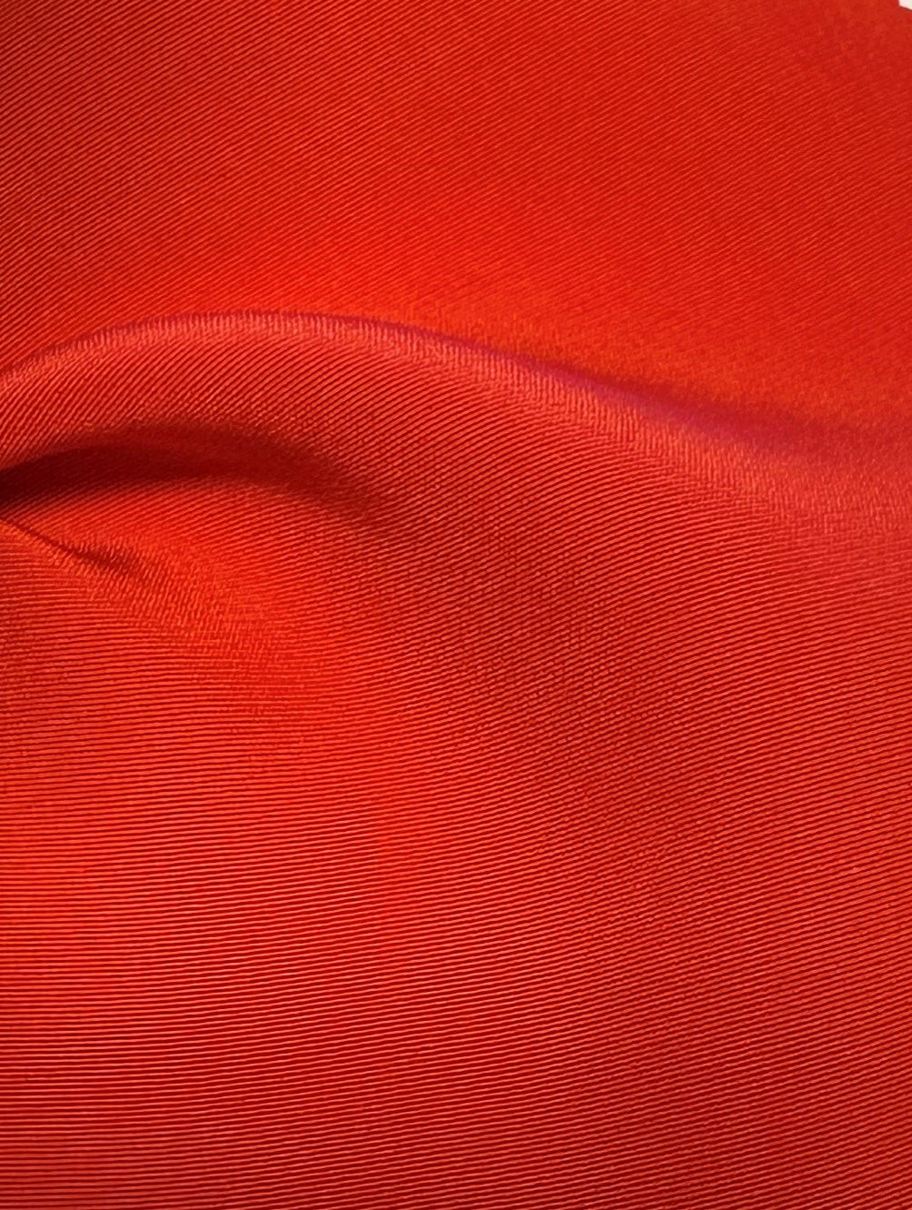 Lightweight Red Polyester Satin -  Jamaica