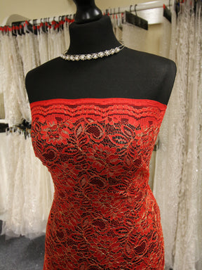 Red Raschel Lace - Kris