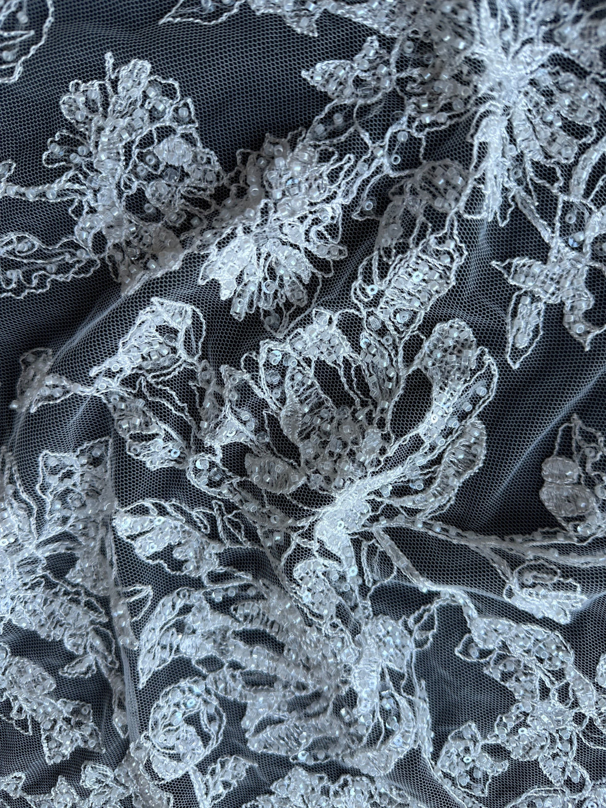 Ivory Beaded Lace - Rikke