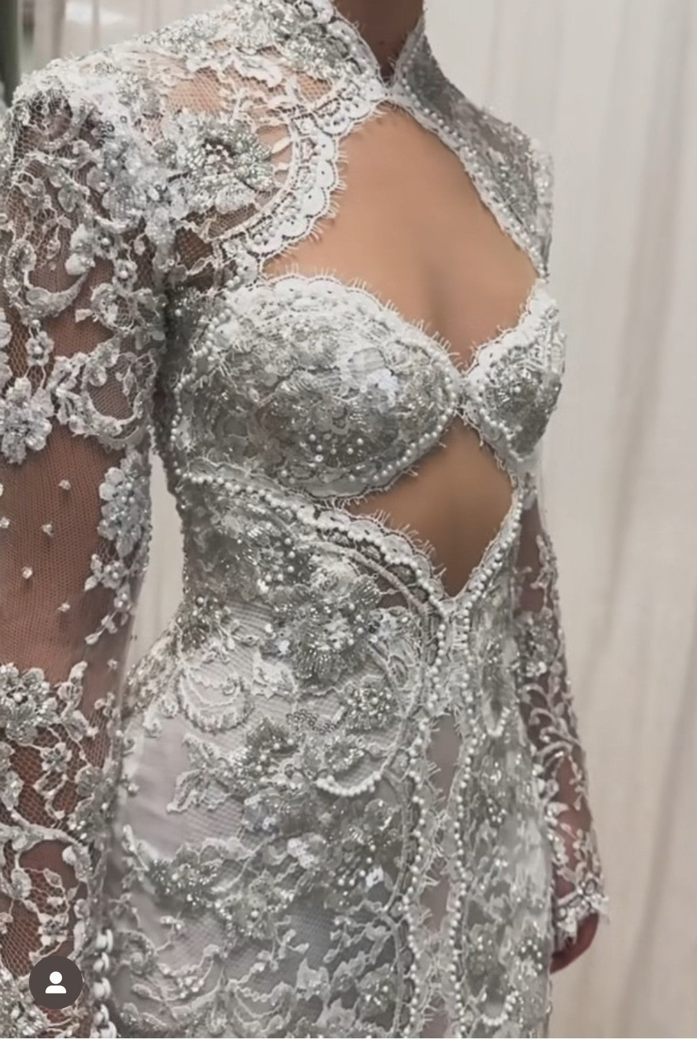 Ivory Beaded Lace - Romy