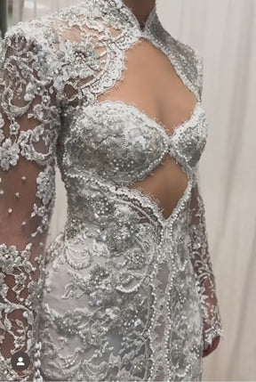 Ivory Beaded Lace - Romy