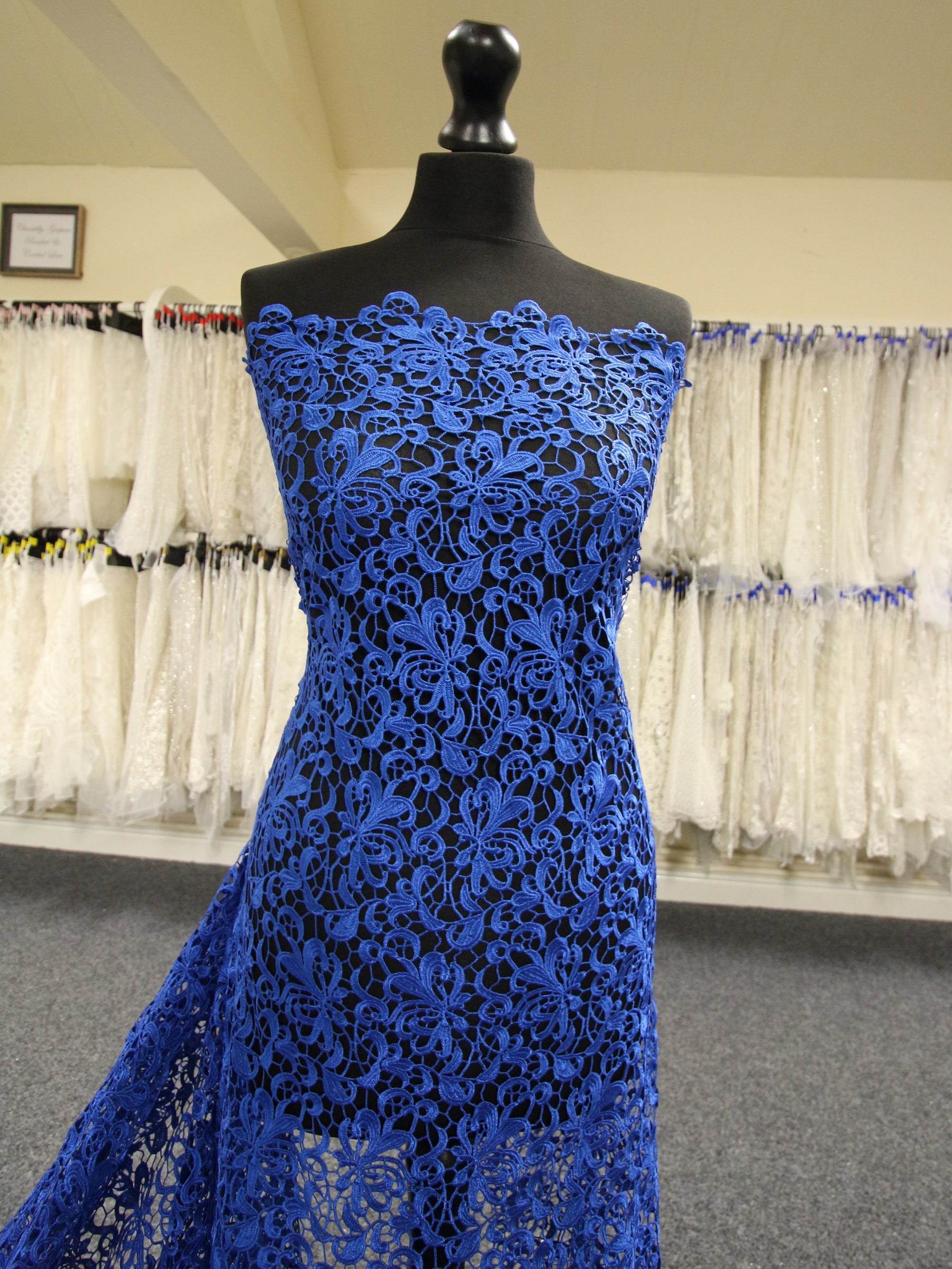 Royal Blue Guipure Lace - Reese