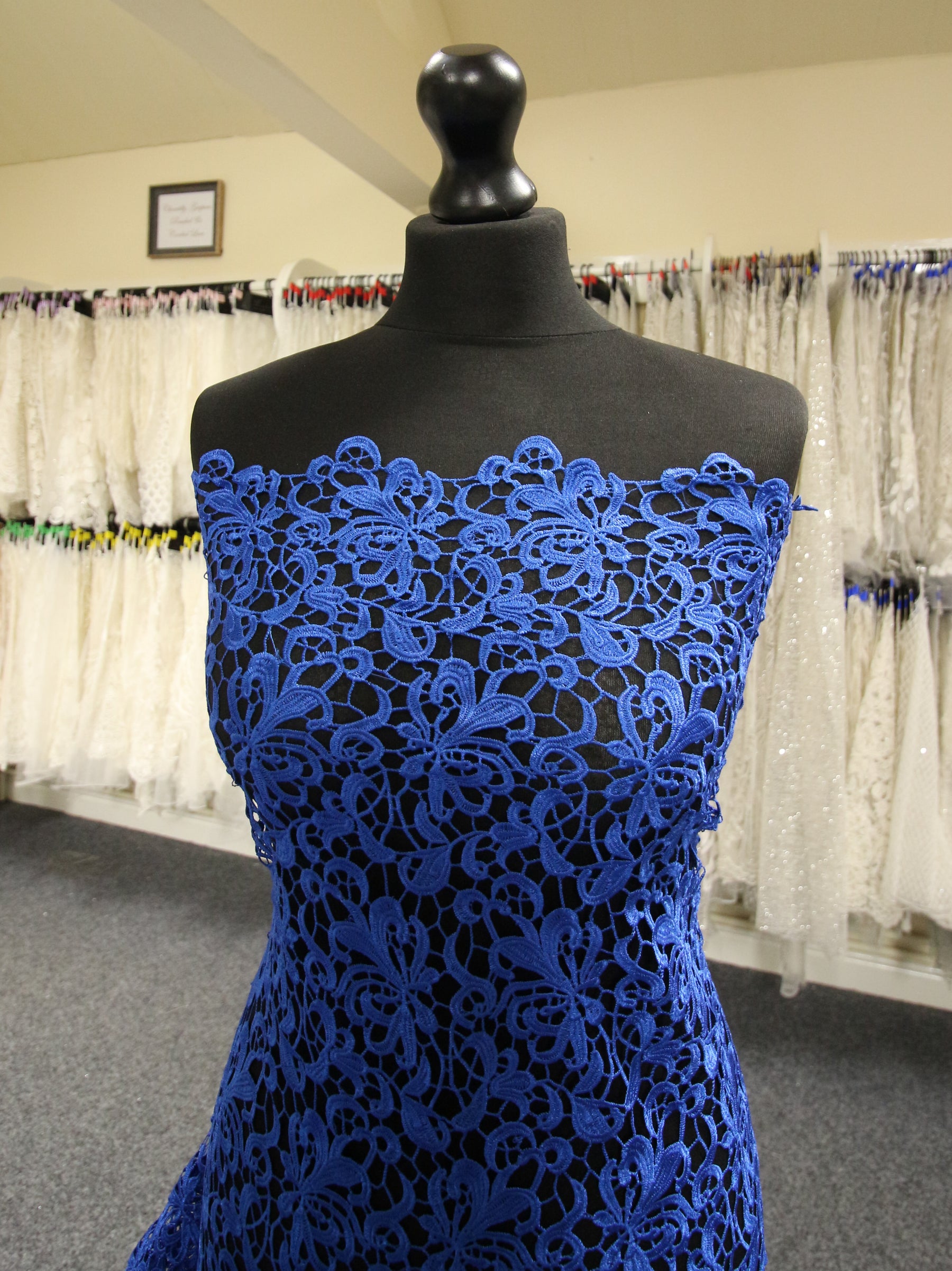 Royal Blue Guipure Lace - Reese Royal Blue Guipure Lace - Reese