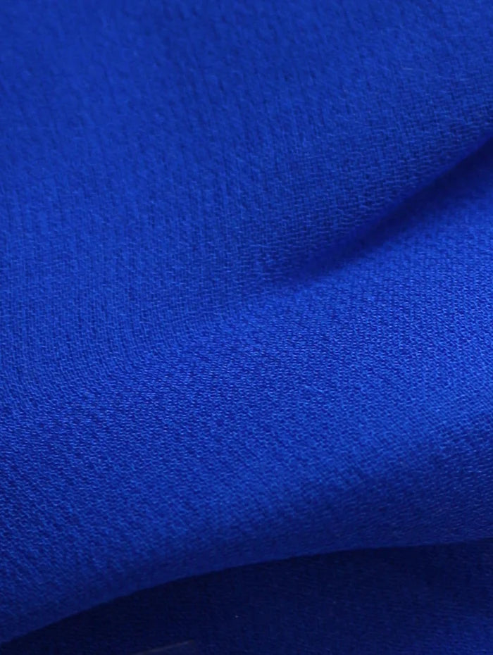 Royal Blue Silk Georgette - Shimmer