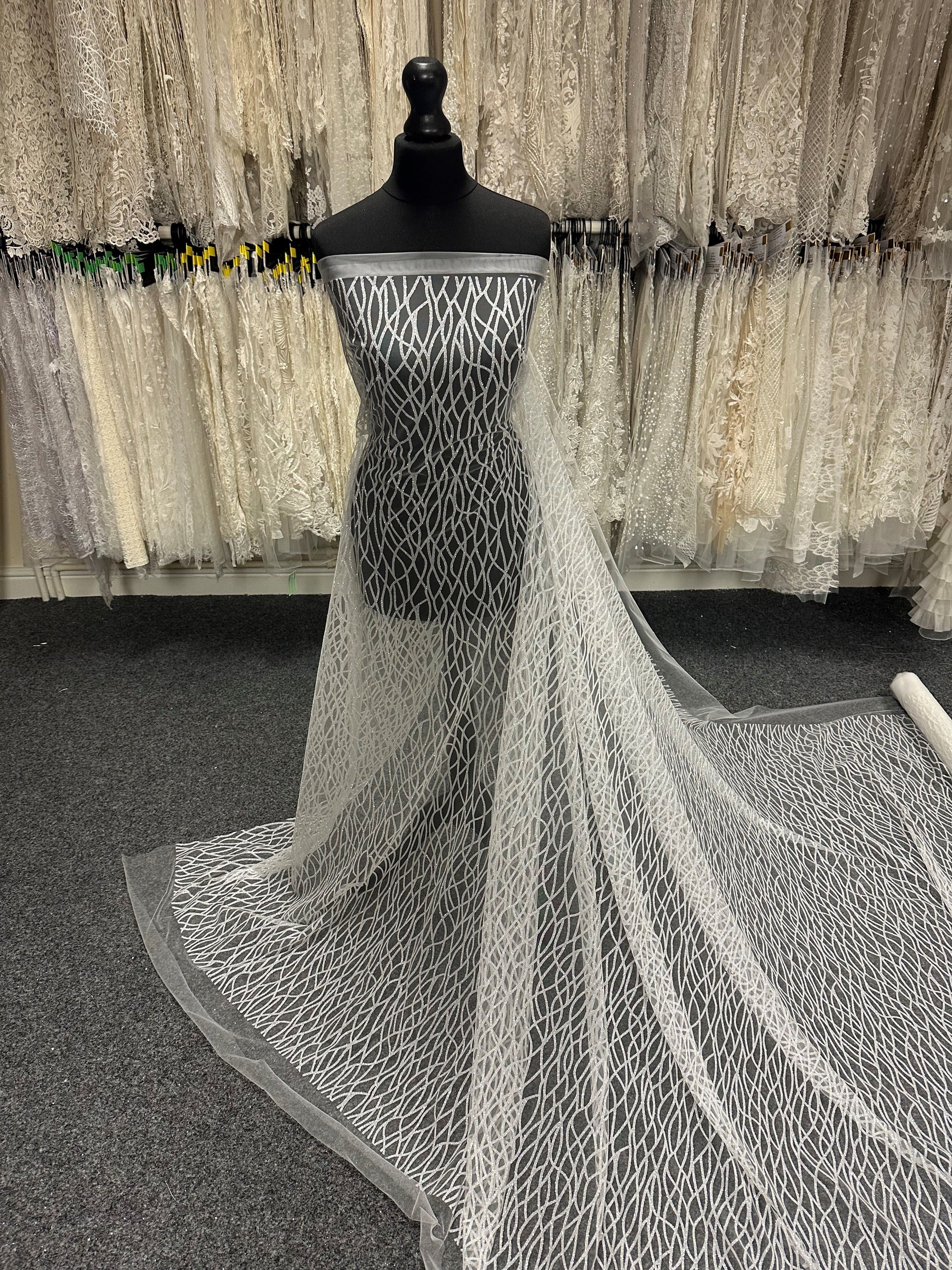 Porcelain Glitter Tulle - Savour