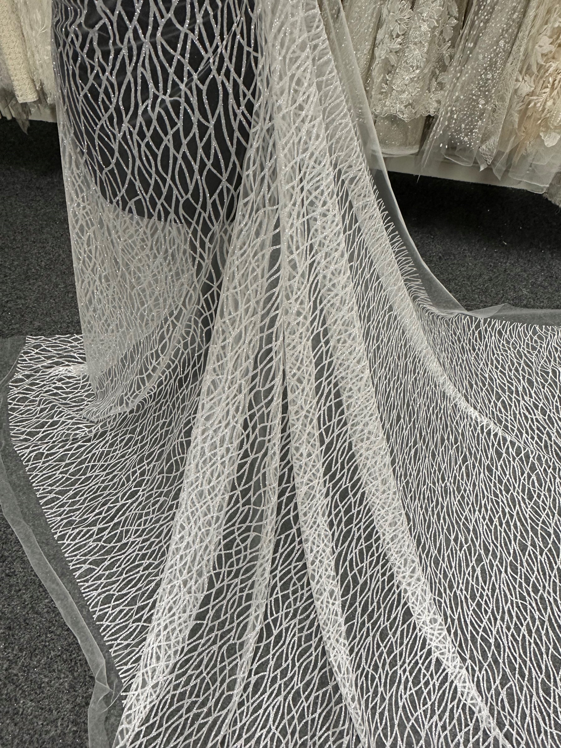 Porcelain Glitter Tulle - Savour