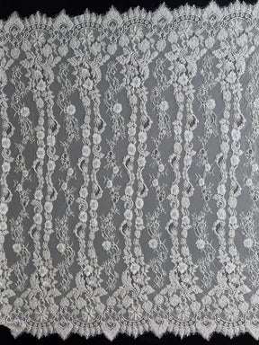 Ivory Hand Beaded Raschel Lace - Severiano