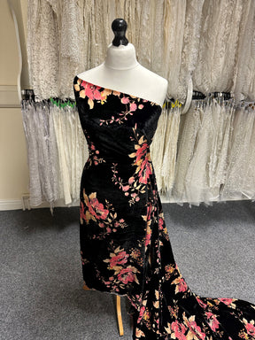 Pink on Black Velvet Burnout - Sacrosanct