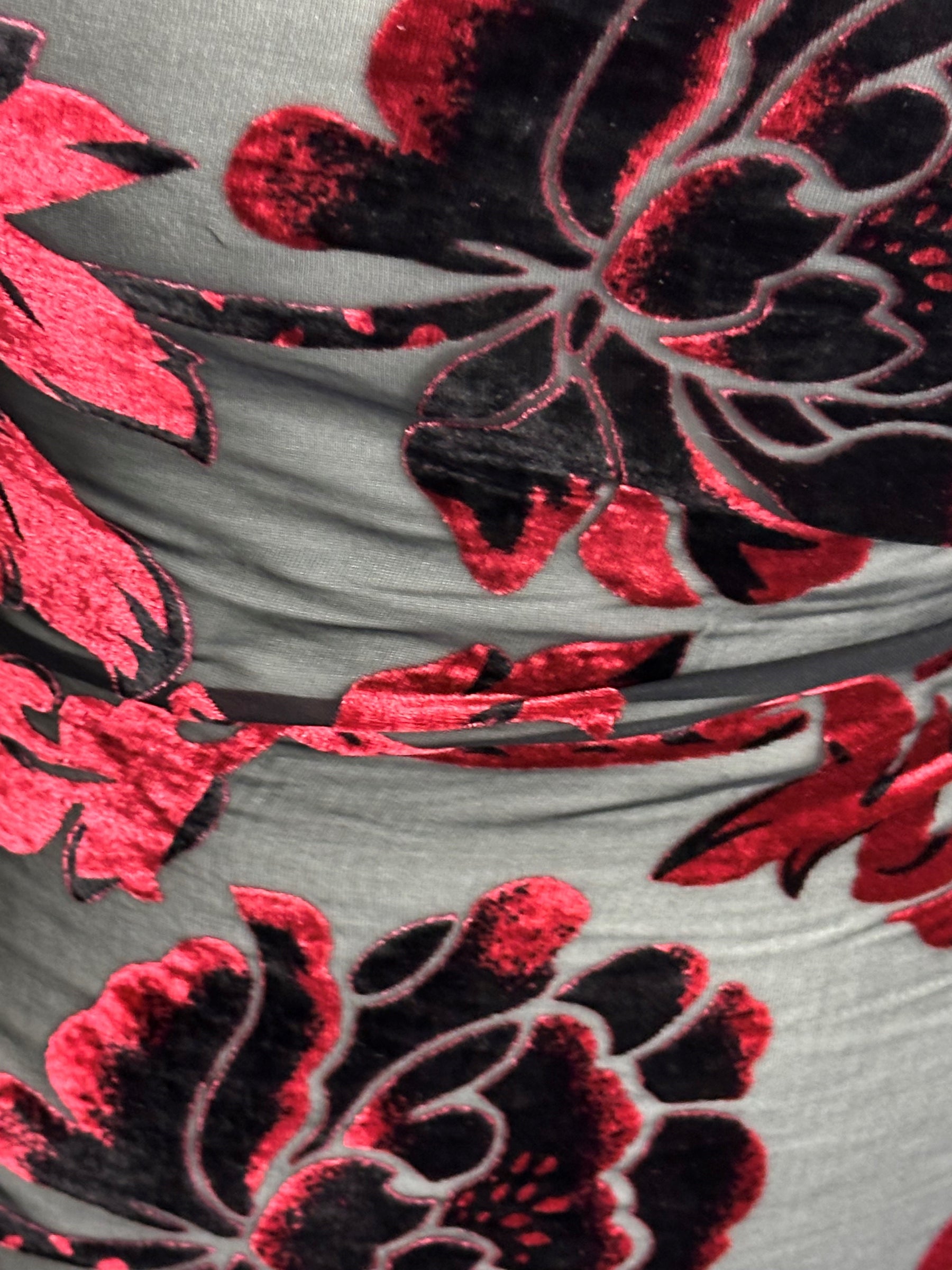 Burgundy on Black Velvet Burnout - Sacrosanct
