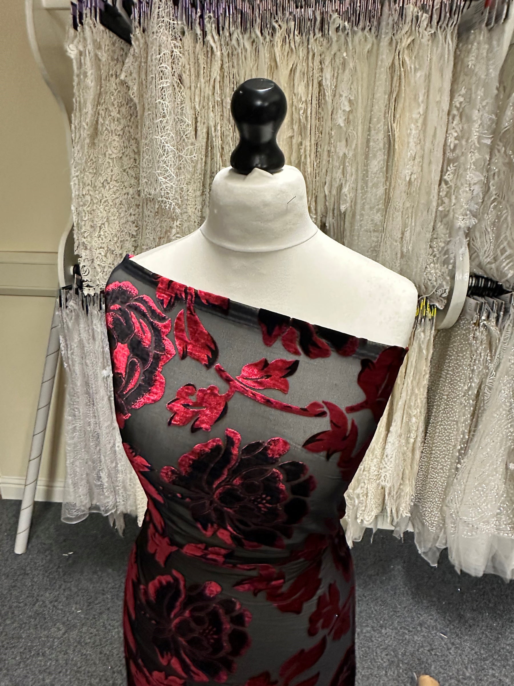 Burgundy on Black Velvet Burnout - Sacrosanct