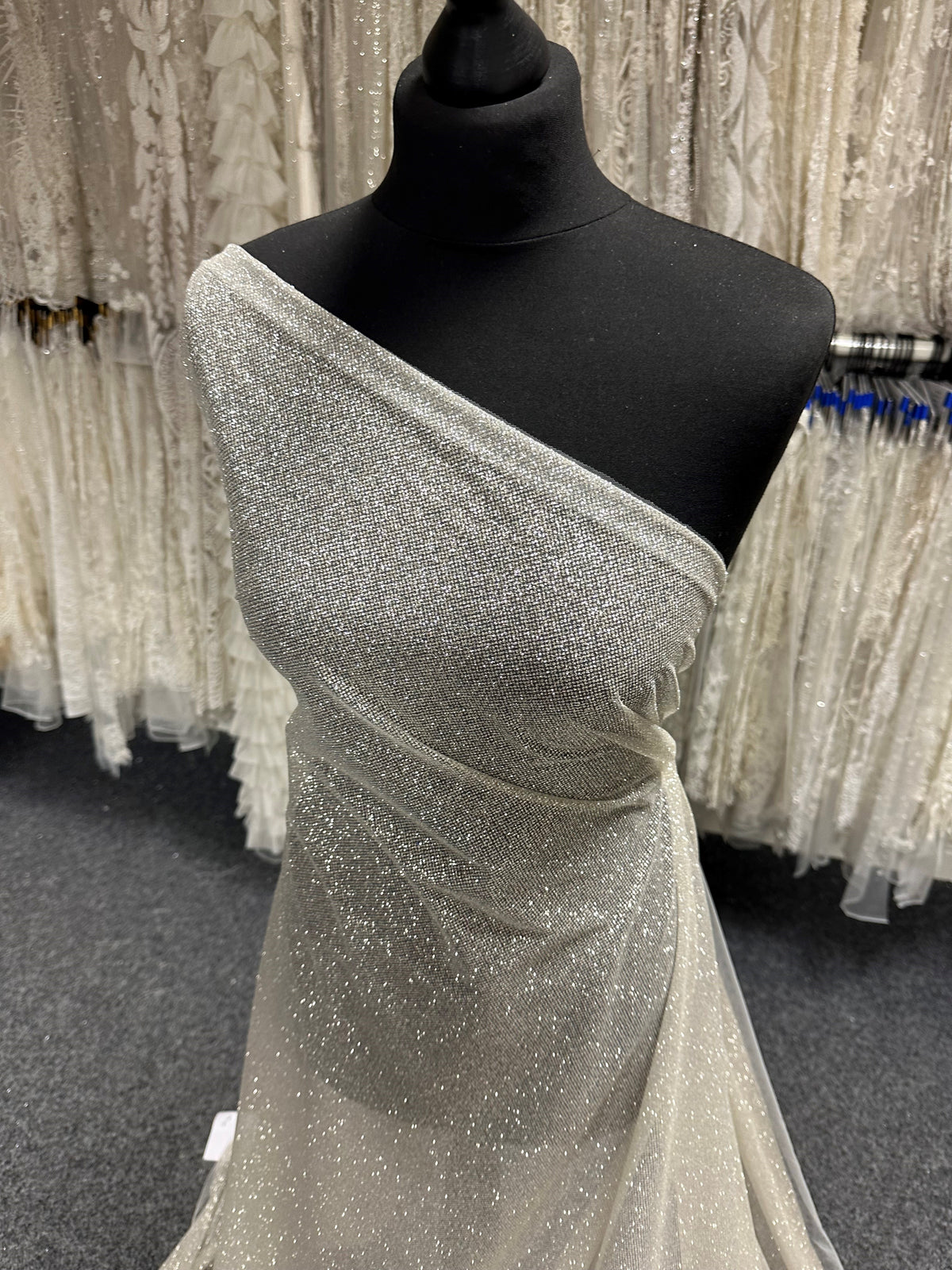 Ivory Glitter Tulle - Salute