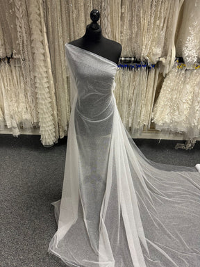 White Glitter Tulle - Salvage