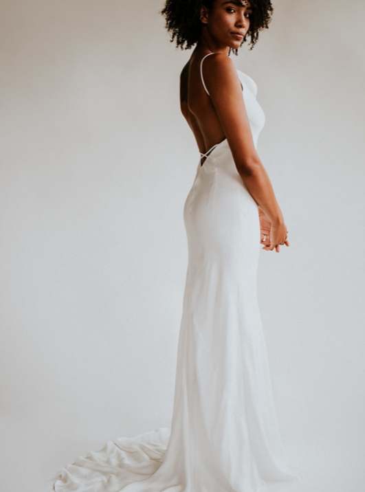 peace silk dress Ivory Peace Silk