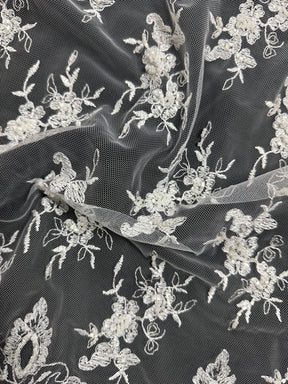 White Sequin Lace - Sienna (CF)