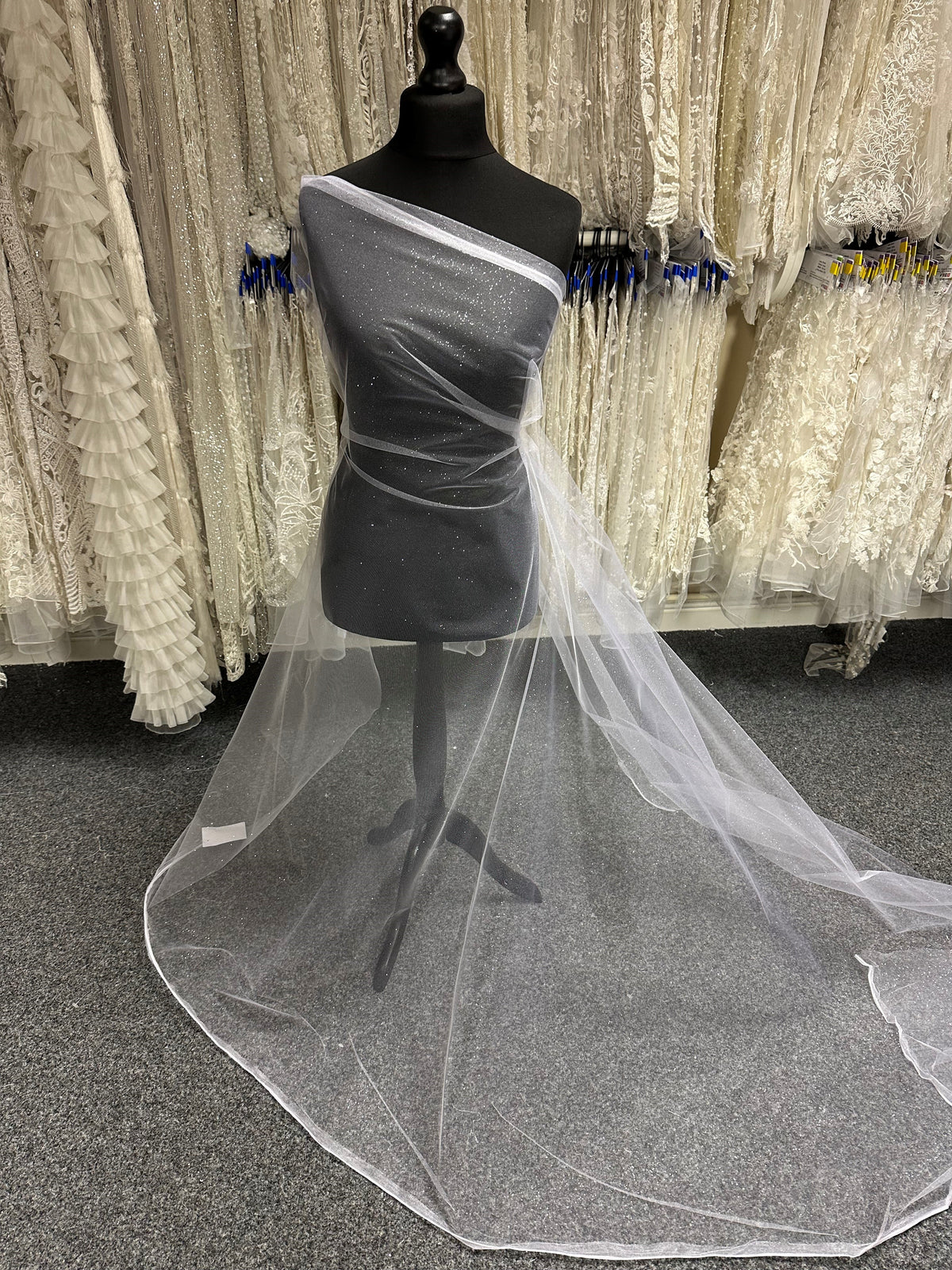 White Glitter Tulle - Scalaway