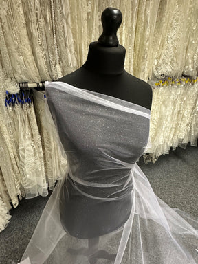 White Glitter Tulle - Scalaway