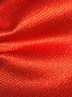 Scarlet Red Polyester Satin - Canada