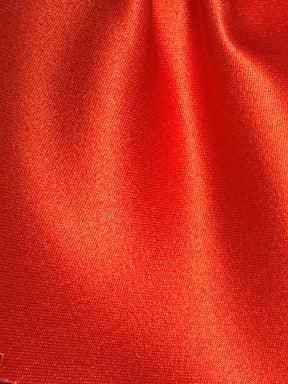 Scarlet Red Polyester Satin - Canada