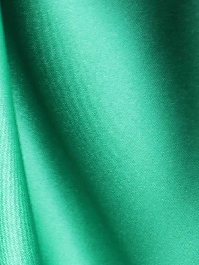 Sea Green Polyester Duchess Satin - Contessa