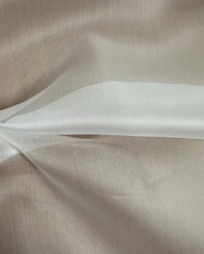 White Silk Satin Organza - P771