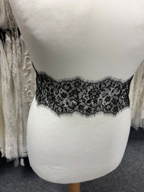 Black Chantilly Lace Trim - Seven
