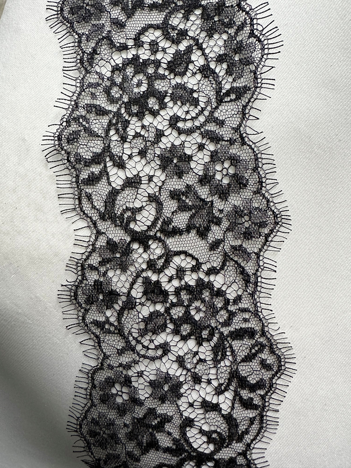 Black Chantilly Lace Trim - Seven